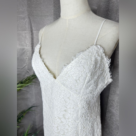 NEW Bardot Ivory Sienna Spaghetti Strap Lace Dress Women’s Sz 10/L - Picture 5 of 11